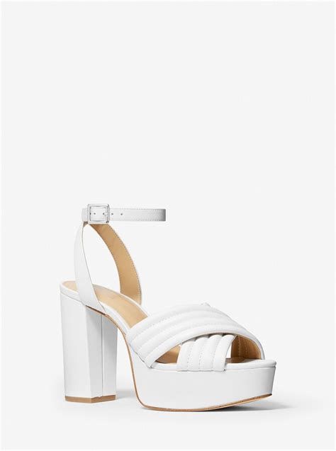 Royce Quilted Leather Platform Sandal 